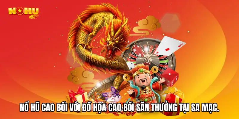 Nổ hũ cao bồi với đồ họa cao bồi săn thưởng tại sa mạc